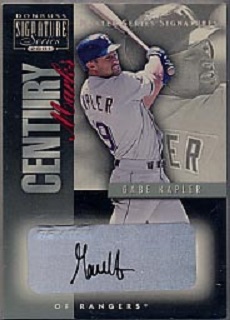 2001 Donruss Signature Gabe Kapler